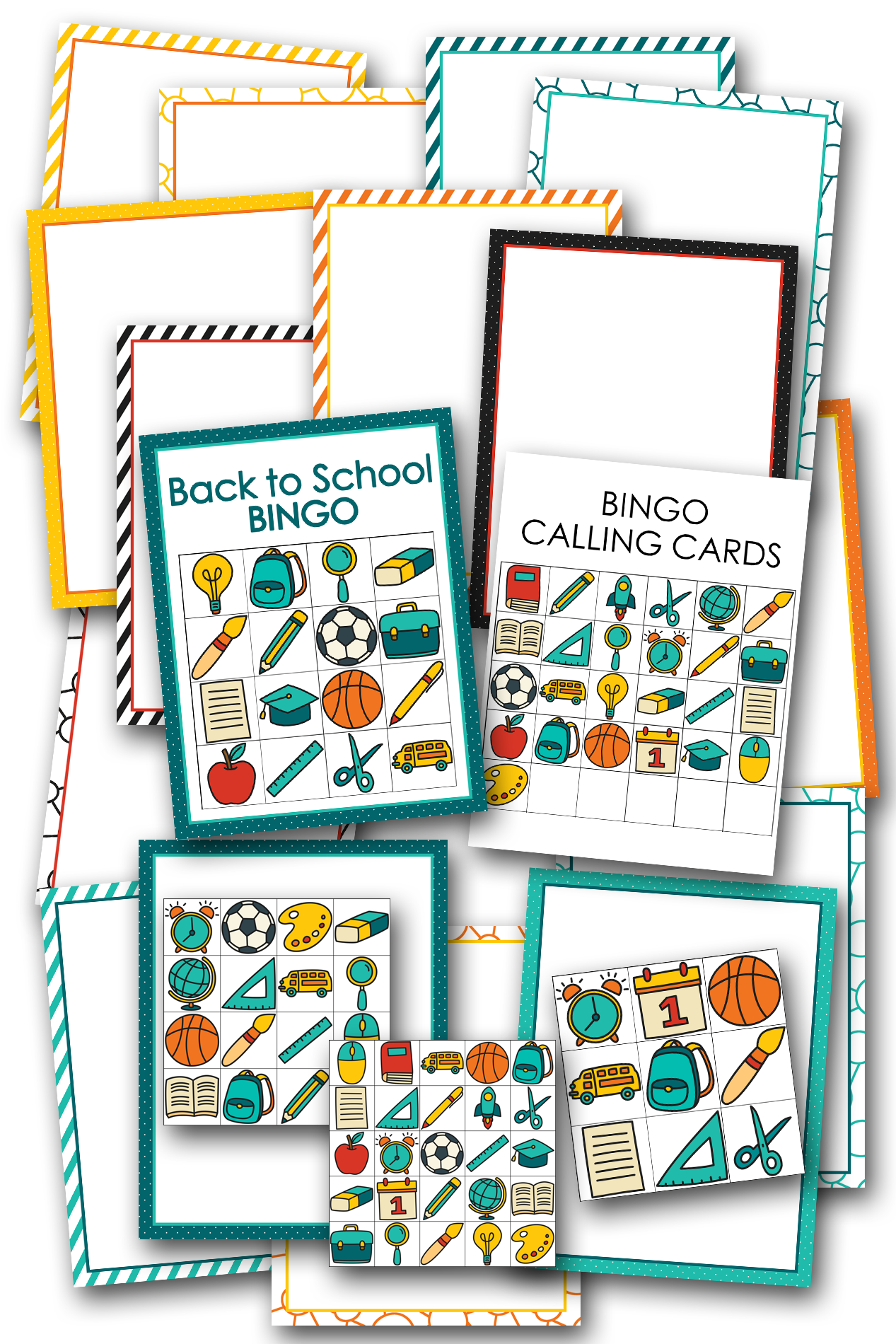 Back to School Bingo Template
