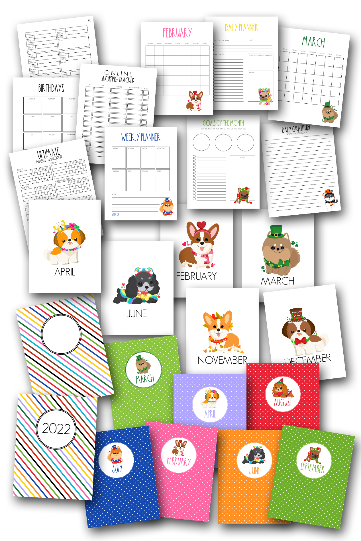 Year of the Puppy Home Organization Planner Journal