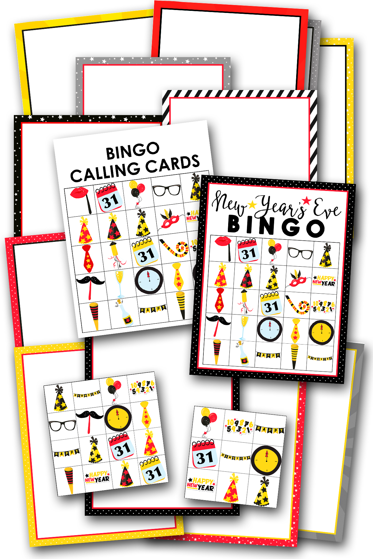 Simply Love PLR New Year's Eve Bingo Template Set