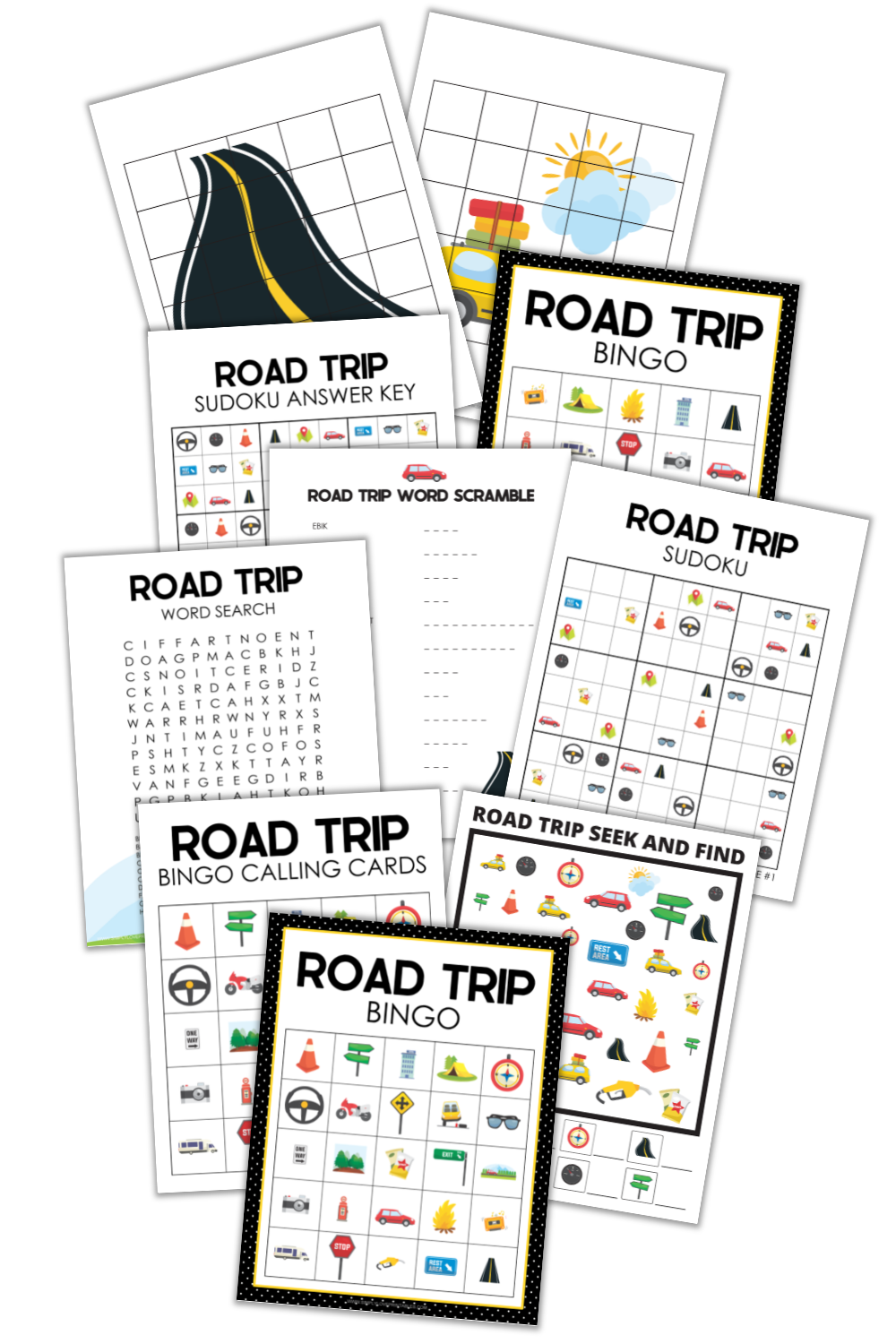 Simply Love PLR DFY Road Trip Activity Set