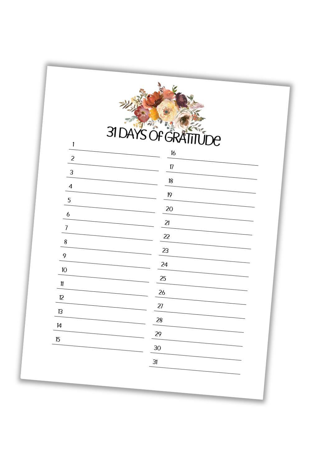 30-Day Gratitude Challenge