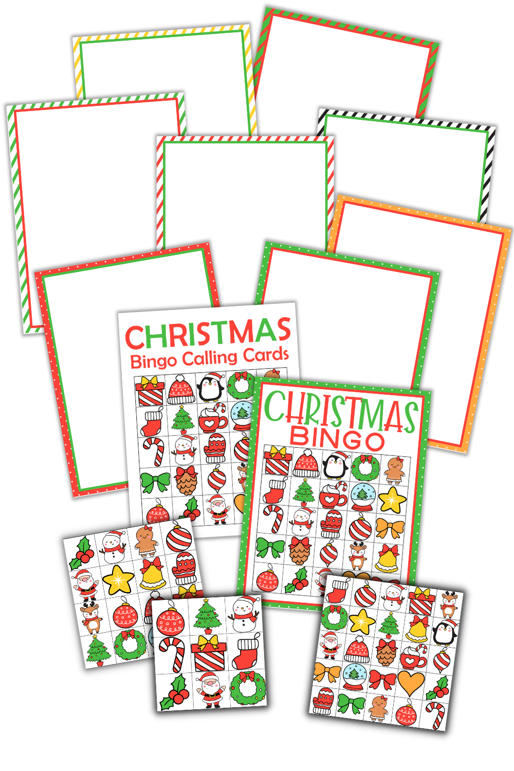 Christmas Bingo Template Set