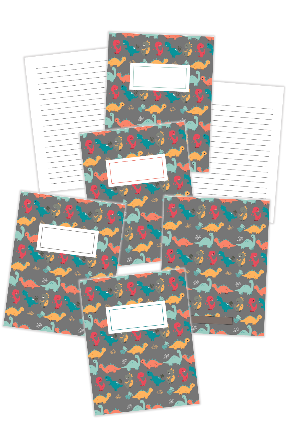 Simply Love PLR Dinosaur Book Covers PNG Images