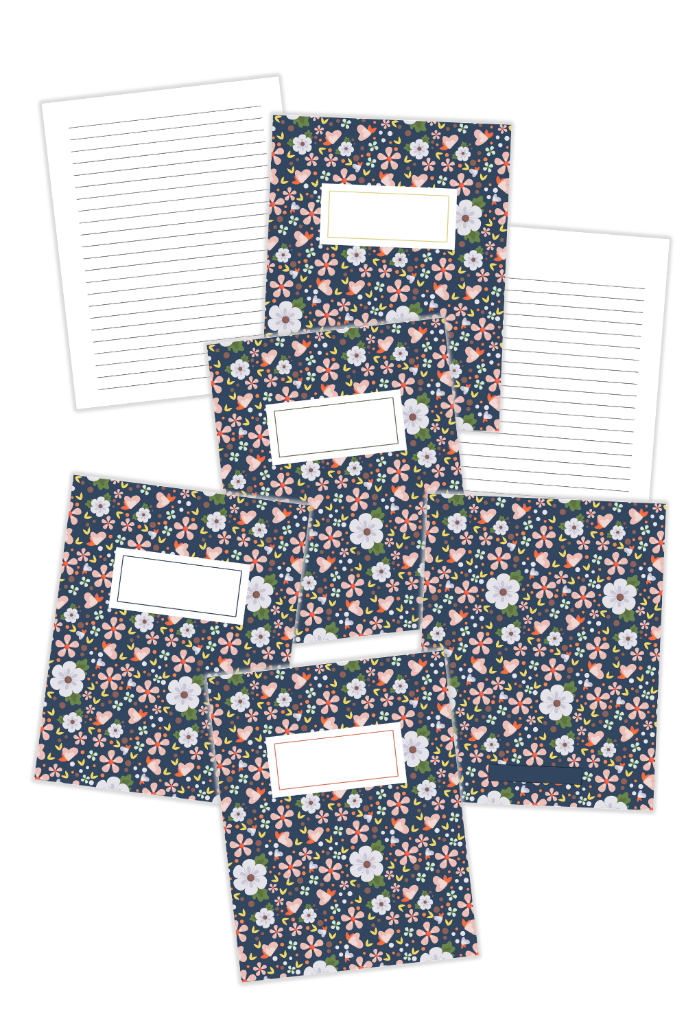 Simply Love PLR Flower Dark Blue Book Covers