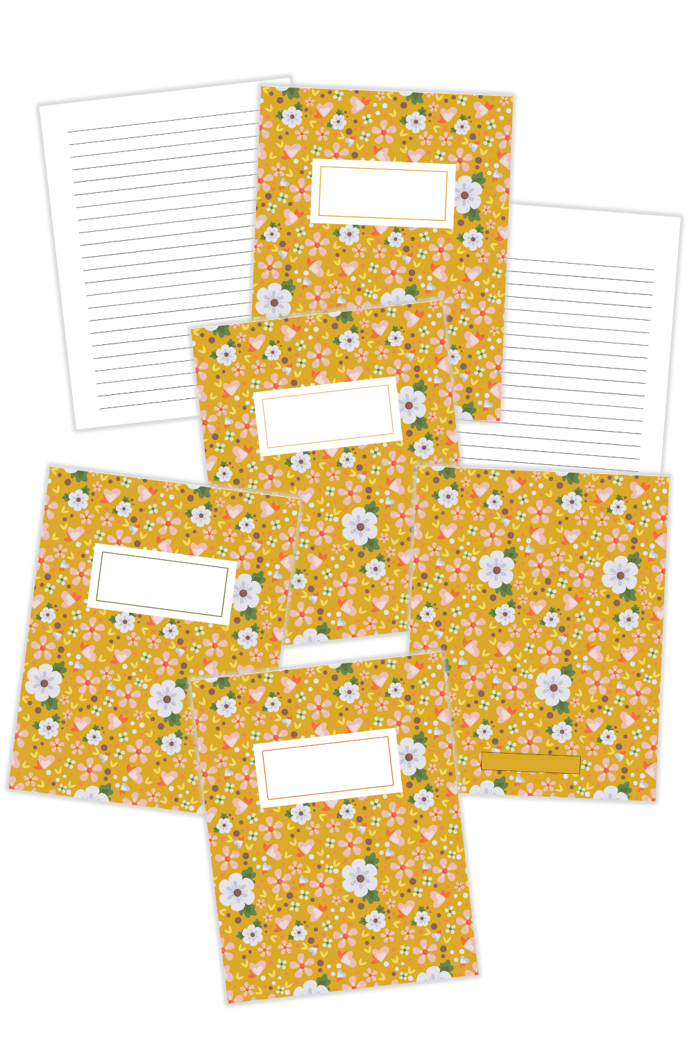 Simply Love PLR Flower Mustard Book Covers