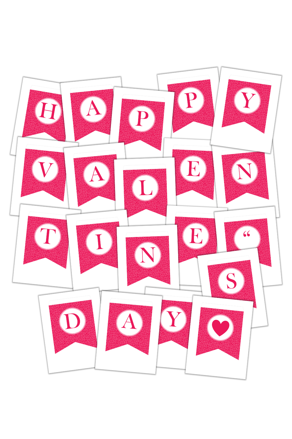 Simply Love PLR Happy Valentine's Day Banner Red