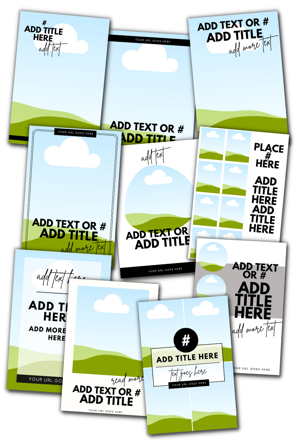 10 Pinterest Pin Templates