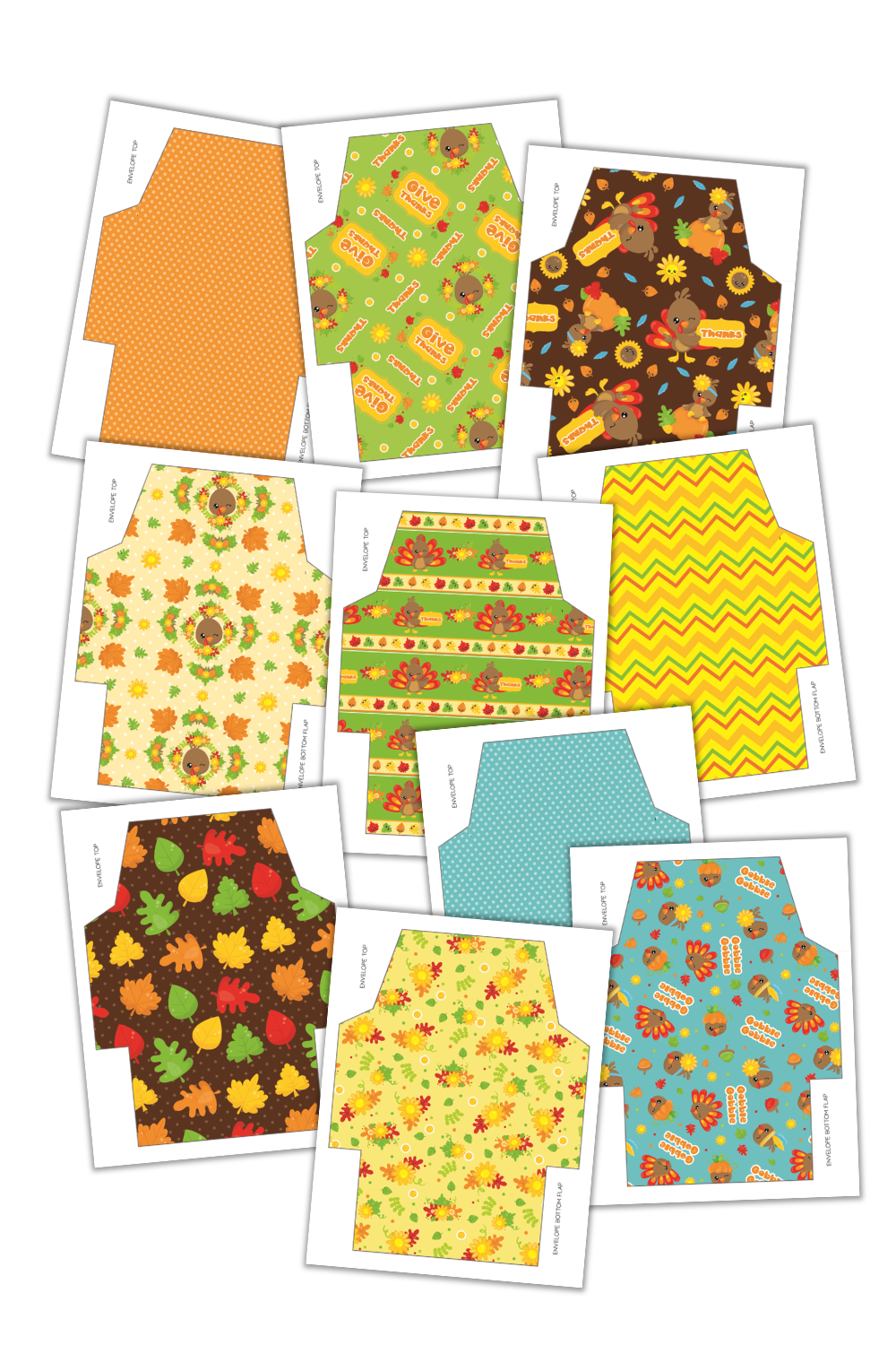 Simply Love PLR Thanksgiving Envelopes