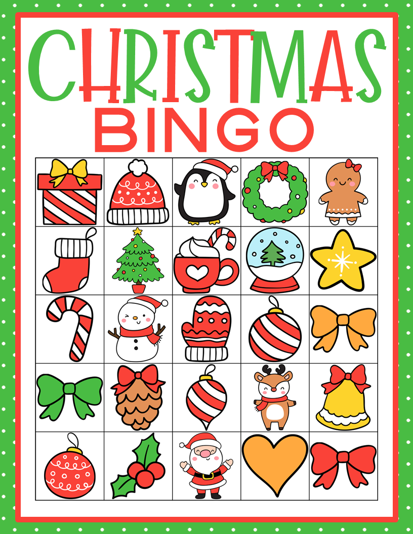 Christmas Bingo Template Set