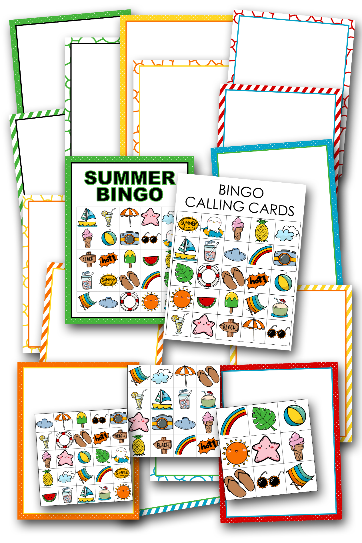 Simply Love PLR Summer Bingo Template Set