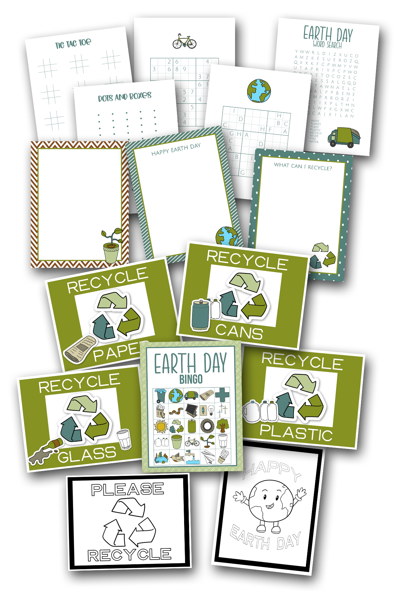 Simply Love PLR Earth Day Activity Set 