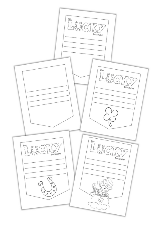 I'm Lucky Because Coloring Banner