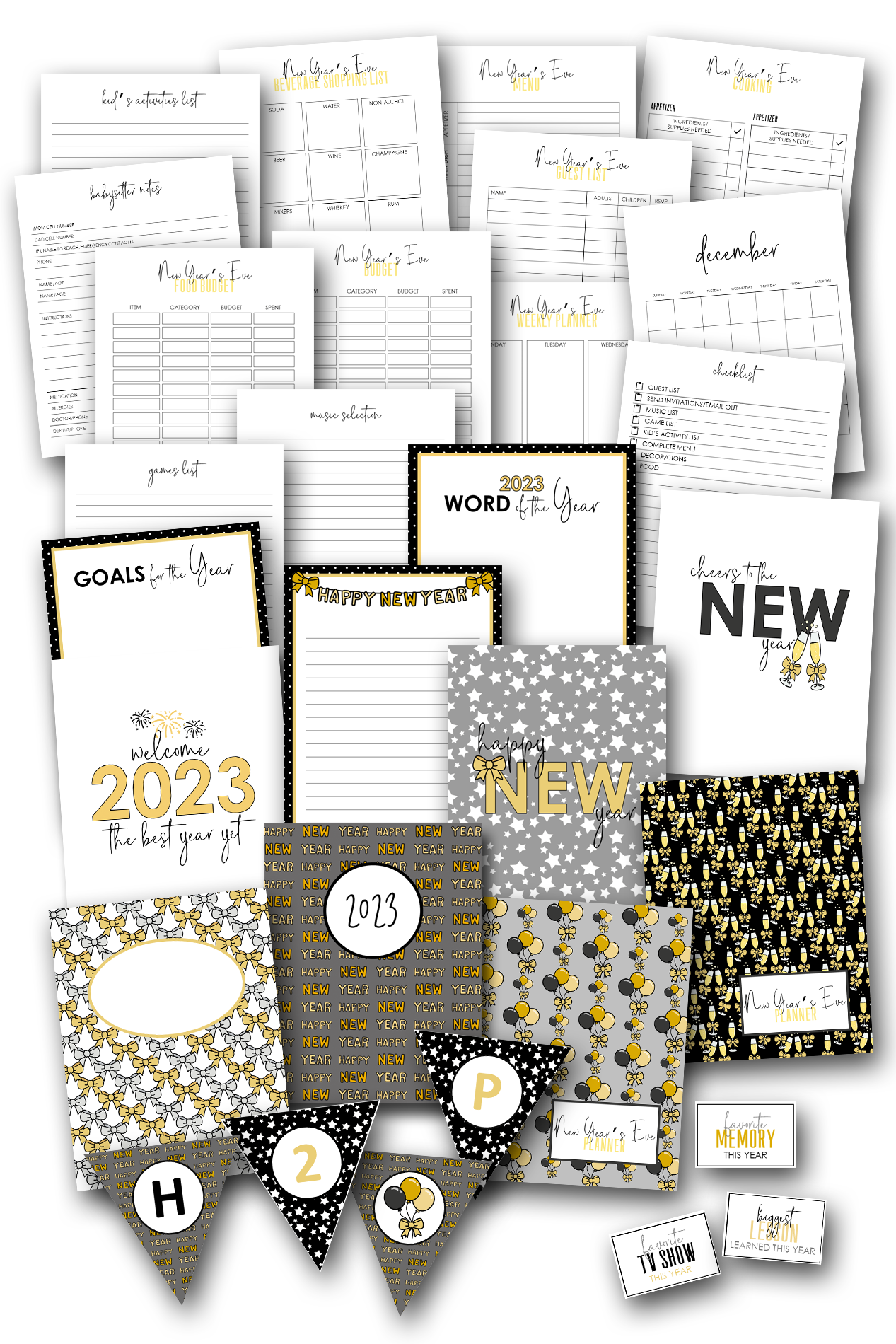 NEW YEAR'S EVE PLANNER 92-pages